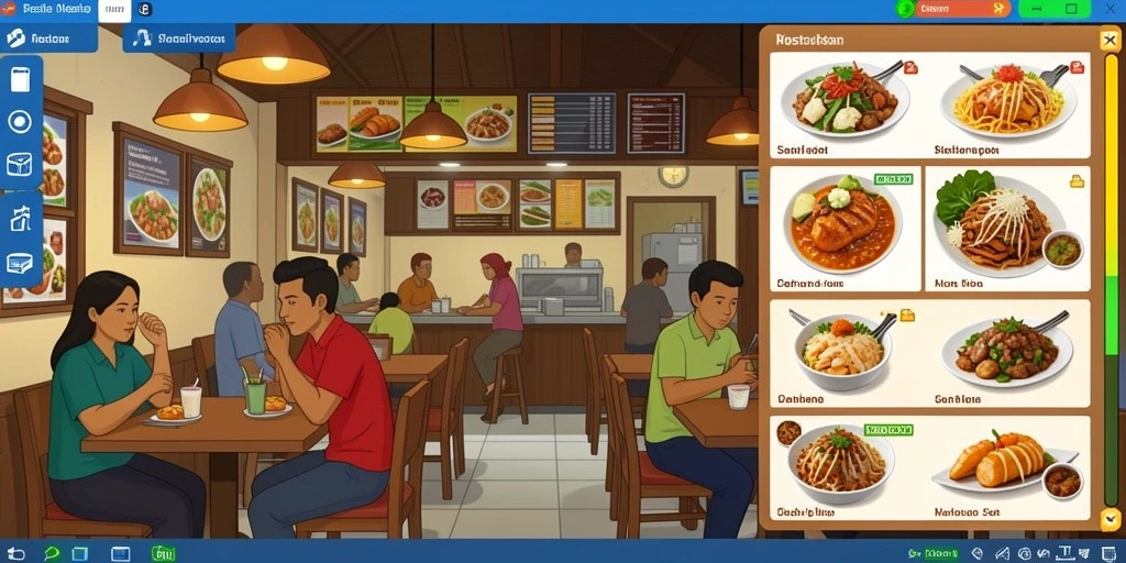 Tampilan antarmuka yang intuitif dan menarik.
