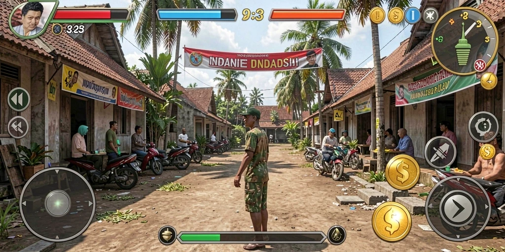 Tampilan awal game yang menarik dan intuitif.