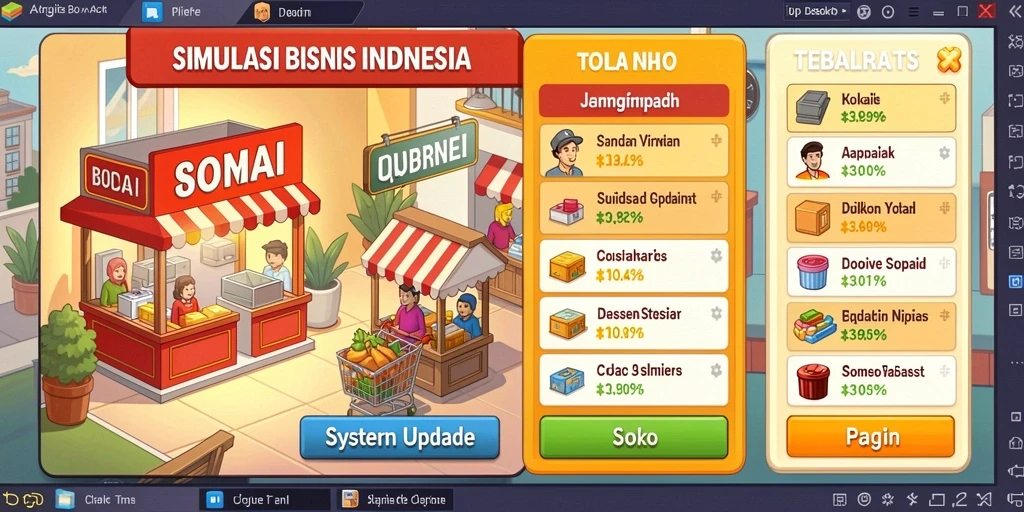 Tampilan grafis yang keren dan warna-warni.