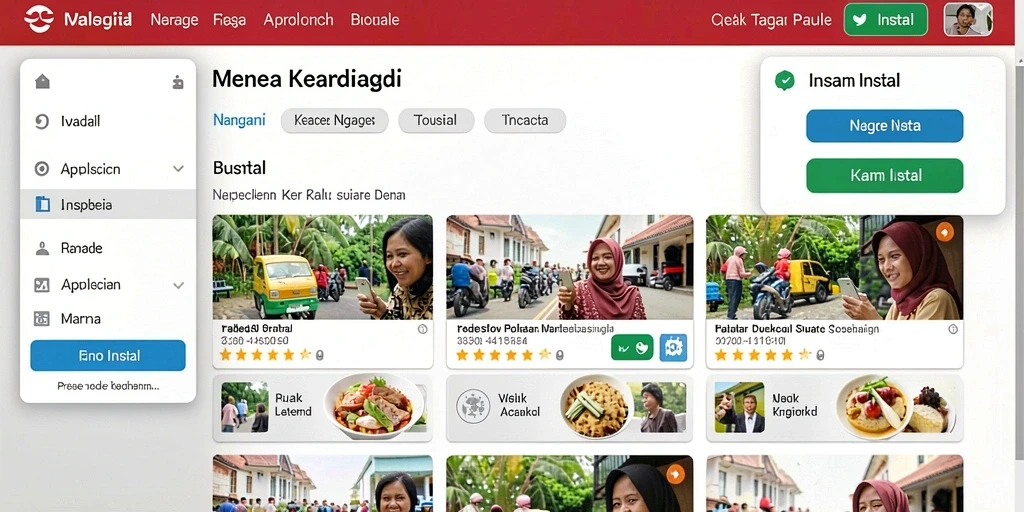Tampilan utama game yang menawan dan informatif.