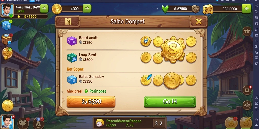 Screenshot menunjukkan tampilan antarmuka pengguna yang menarik dan dinamis.