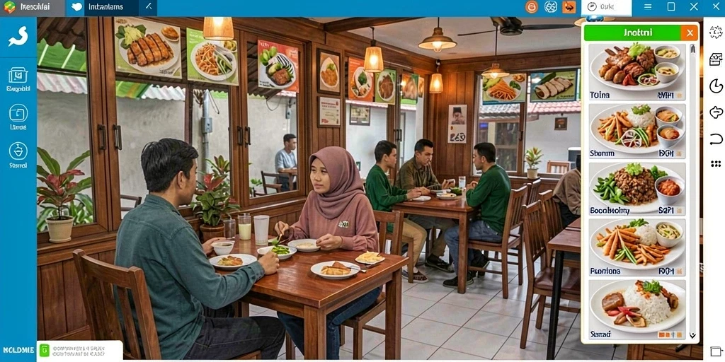 Tampilan antarmuka yang modern dan menarik.